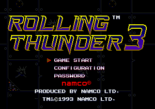 Заставка игры Rolling Thunder 3